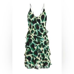 Rat & Boa Vale Mini Dress Green - Size S